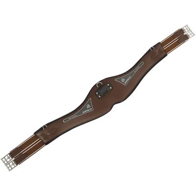 Sangle bavette d'équitation anatomique boucles Acavallo Marron - Publicité Sangle bavette d'équitation anatomique boucles Acavallo Marron - Publicité