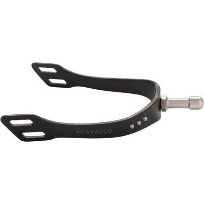 Éperon d'équitation avec manche interchangeable Acavallo Arena Aluplus 2.0 Spurs Special Edition Noir - Publicité Éperon d'équitation avec manche interchangeable Acavallo Arena Aluplus 2.0 Spurs Special Edition Noir - Publicité