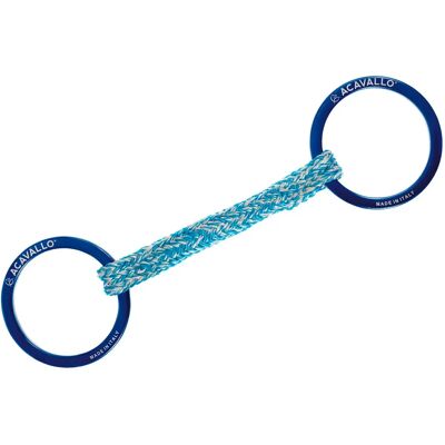Mors 2 anneaux pour cheval Acavallo Alupro Bleu - Publicité Mors 2 anneaux pour cheval Acavallo Alupro Bleu - Publicité