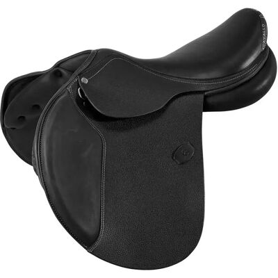 Selle de dressage pour cheval en latex Acavallo Veneziano Noir - Publicité Selle de dressage pour cheval en latex Acavallo Veneziano Noir - Publicité