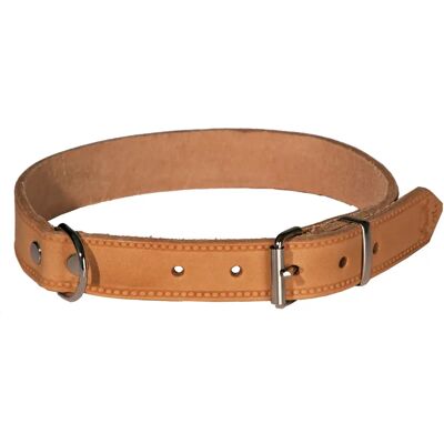 Collier pour chien riveté en cuir Akah Marron - Publicité Collier pour chien riveté en cuir Akah Marron - Publicité