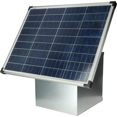 Panneau solaire avec régulateur de charge et prise MC4 Ako Blanc - Publicité Panneau solaire avec régulateur de charge et prise MC4 Ako Blanc - Publicité
