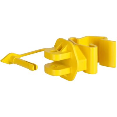 Isolateurs Ako Pinlock T-Post (x25) Jaune - Publicité Isolateurs Ako Pinlock T-Post (x25) Jaune - Publicité