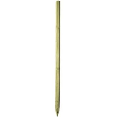 Piquet cloture de ligne Ako Octo Wood Beige - Publicité Piquet cloture de ligne Ako Octo Wood Beige - Publicité