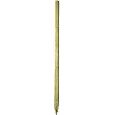 Piquet cloture de ligne Ako Octo Wood Beige - Publicité Piquet cloture de ligne Ako Octo Wood Beige - Publicité