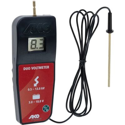 Voltmètre DUO digital Tension 9V/12V Ako Noir - Publicité Voltmètre DUO digital Tension 9V/12V Ako Noir - Publicité