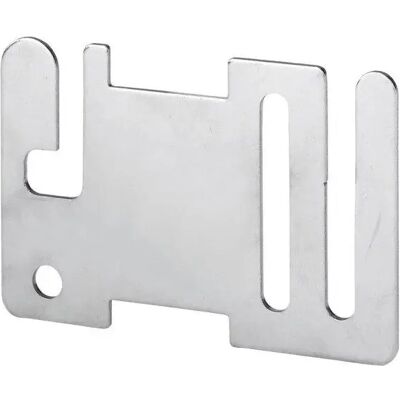 Plaque de début et de fin en inox Ako (x1) Argenté - Publicité Plaque de début et de fin en inox Ako (x1) Argenté - Publicité