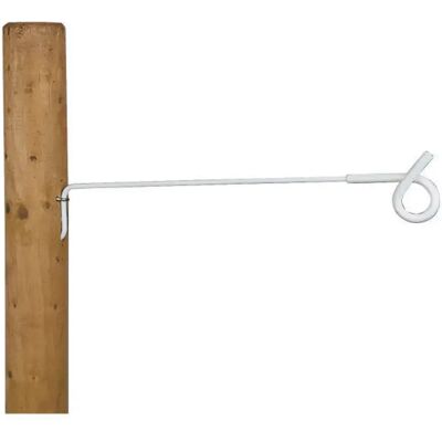 Isolateur écarteur à œillet avec support de 40cm Ako (x10) Blanc - Publicité Isolateur écarteur à œillet avec support de 40cm Ako (x10) Blanc - Publicité