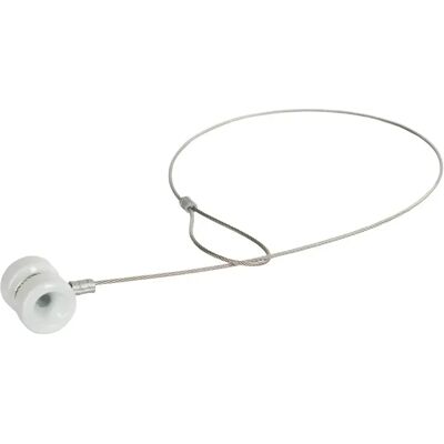 Isolateur d'angle en porcelaine avec élingue et œillet en Ako Blanc - Publicité Isolateur d'angle en porcelaine avec élingue et œillet en Ako Blanc - Publicité