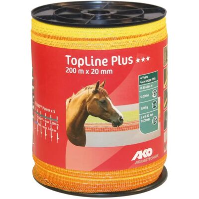 Ruban de clôture Ako TopLine plus Jaune - Publicité Ruban de clôture Ako TopLine plus Jaune - Publicité
