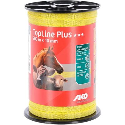 Ruban de clôture Ako TopLine plus Jaune - Publicité Ruban de clôture Ako TopLine plus Jaune - Publicité