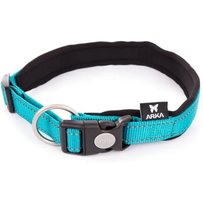 Collier pour chien nylon réglable Arka Haok M Bleu - Publicité Collier pour chien nylon réglable Arka Haok M Bleu - Publicité