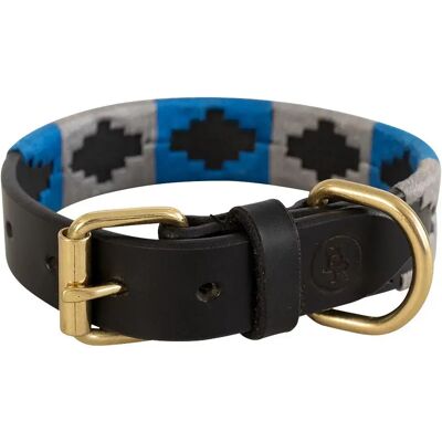 Collier pour chien cuir BR Equitation Bleu - Publicité Collier pour chien cuir BR Equitation Bleu - Publicité
