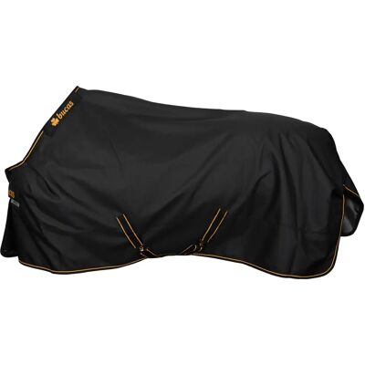 Bucas Irish Turnout Moyen 150g Noir/Or - Couverture pour Cheval - Publicité Bucas Irish Turnout Moyen 150g Noir/Or - Couverture pour Cheval - Publicité