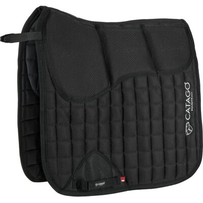 Tapis de selle pour cheval Catago FIR-Tech Noir - Publicité Tapis de selle pour cheval Catago FIR-Tech Noir - Publicité
