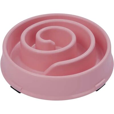 Gamelle pour chien et chat anti-glouton spirale Duvoplus Rose - Publicité Gamelle pour chien et chat anti-glouton spirale Duvoplus Rose - Publicité