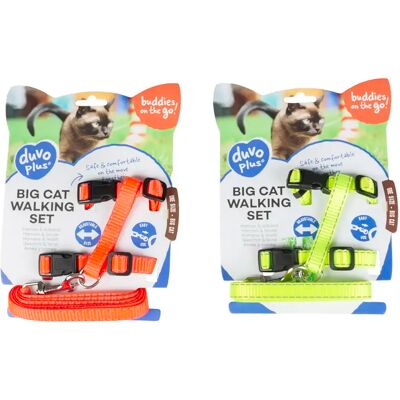 Ensemble harnais réfléchissant pour grands chats - EBI - Publicité Ensemble harnais réfléchissant pour grands chats - EBI - Publicité