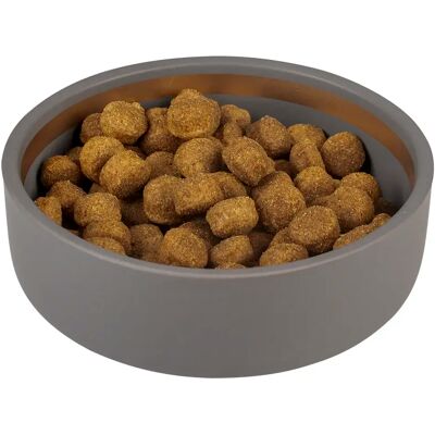 Gamelle pour chien Duvoplus Stone Happy Dog Gris - Publicité Gamelle pour chien Duvoplus Stone Happy Dog Gris - Publicité