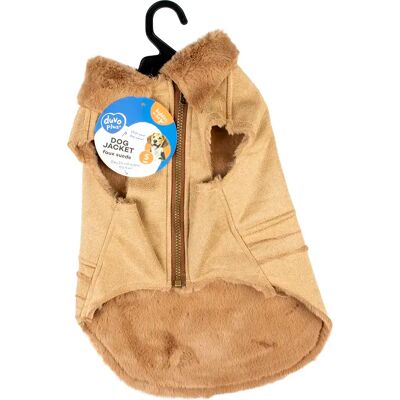 Manteau pour chien Duvo+ Beige - Élégant tweed faux - Publicité Manteau pour chien Duvo+ Beige - Élégant tweed faux - Publicité