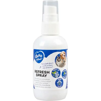 Spray pour chat et chien Duvoplus Refresh Blanc - Publicité Spray pour chat et chien Duvoplus Refresh Blanc - Publicité