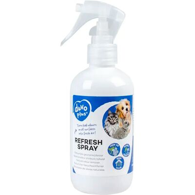 Spray pour chat et chien Duvoplus Refresh Blanc - Publicité Spray pour chat et chien Duvoplus Refresh Blanc - Publicité