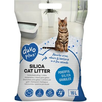 Litière pour chat Duvoplus Premium Silica Blanc - Publicité Litière pour chat Duvoplus Premium Silica Blanc - Publicité