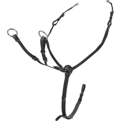 Collier de chasse en cuir Equestro Nolwenn Y Noir - Publicité Collier de chasse en cuir Equestro Nolwenn Y Noir - Publicité