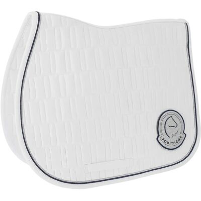 Tapis de dressage pour cheval Equithème Je t'aime Blanc - Publicité Tapis de dressage pour cheval Equithème Je t'aime Blanc - Publicité