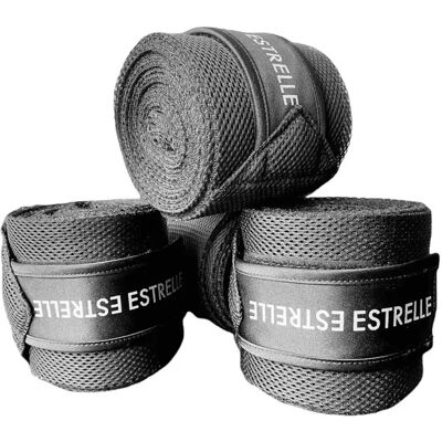 Sous-bandages cheval Estrelle Equestrian Cool Air Tec Noir - Publicité Sous-bandages cheval Estrelle Equestrian Cool Air Tec Noir - Publicité