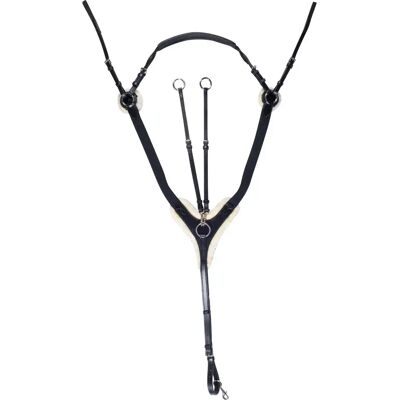 Collier de chasse pour cheval HKM Cambridge Noir - Publicité Collier de chasse pour cheval HKM Cambridge Noir - Publicité