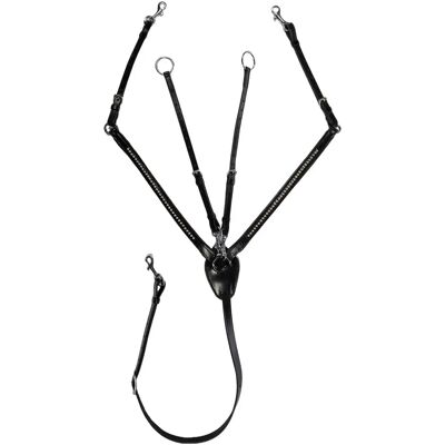 Collier de chasse pour cheval HKM Dana Noir - Publicité Collier de chasse pour cheval HKM Dana Noir - Publicité