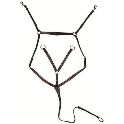 Collier de chasse pour cheval HKM Marron - Publicité Collier de chasse pour cheval HKM Marron - Publicité