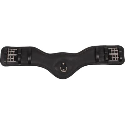 Sangle de dressage anatomic souple rembourré en cuir HORKA Noir - Publicité Sangle de dressage anatomic souple rembourré en cuir HORKA Noir - Publicité