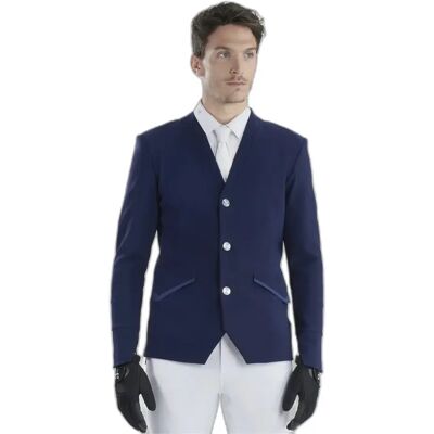 Veste de concours d'équitation Horse Pilot Aerotech Bleu - Publicité Veste de concours d'équitation Horse Pilot Aerotech Bleu - Publicité