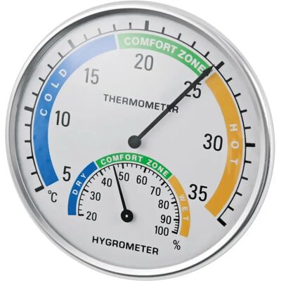 Thermomètre-Hygromètre Kerbl Blanc - Publicité Thermomètre-Hygromètre Kerbl Blanc - Publicité