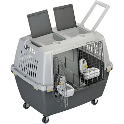 Cage de transport Kerbl Gulliver Touring IATA Gris - Publicité Cage de transport Kerbl Gulliver Touring IATA Gris - Publicité