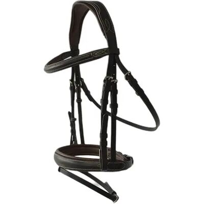 Bridon équitation anatomique avec rênes simples Lexhis Porto Noir - Publicité Bridon équitation anatomique avec rênes simples Lexhis Porto Noir - Publicité