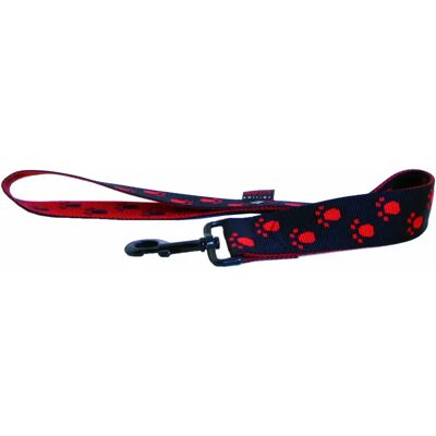 Laisse pour chien double Martin Sellier Patte Rouge - Publicité Laisse pour chien double Martin Sellier Patte Rouge - Publicité