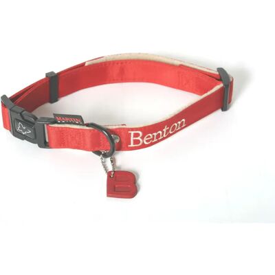 Collier pour chien Martin Sellier Benton Rouge - Publicité Collier pour chien Martin Sellier Benton Rouge - Publicité