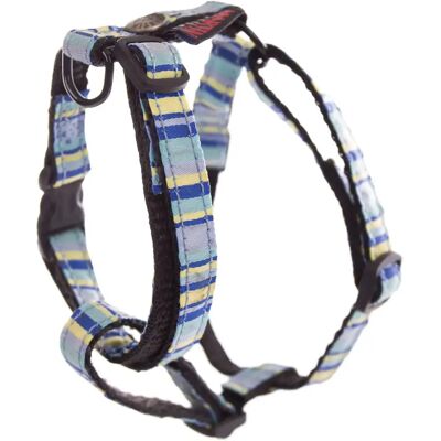 Harnais pour chien rayé nylon Martin Sellier Reg Beach Bleu - Publicité Harnais pour chien rayé nylon Martin Sellier Reg Beach Bleu - Publicité