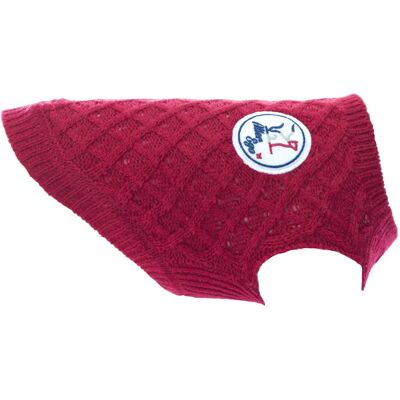 Pull pour chien chasseur alpin Martin Sellier Rouge - Publicité Pull pour chien chasseur alpin Martin Sellier Rouge - Publicité