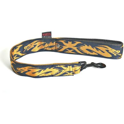 Laisse pour chien double Martin Sellier Dragon Jaune - Publicité Laisse pour chien double Martin Sellier Dragon Jaune - Publicité