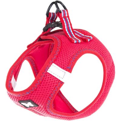 Harnais pour chien trio en maille Martin Sellier Rouge - Publicité Harnais pour chien trio en maille Martin Sellier Rouge - Publicité