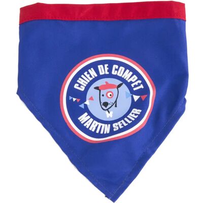 Bandana pour chien Martin Sellier Drapeau Bleu - Publicité Bandana pour chien Martin Sellier Drapeau Bleu - Publicité