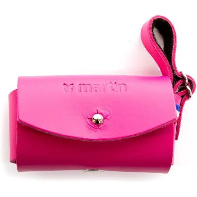 Distributeur pour chien et chat cuir Martin Sellier Rose - Publicité Distributeur pour chien et chat cuir Martin Sellier Rose - Publicité