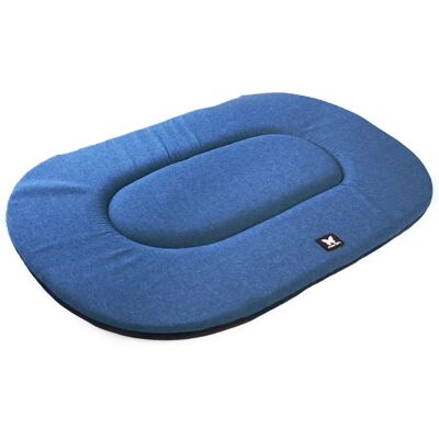Coussin pour chien et chat plat ovale classique Martin Sellier Bleu - Publicité Coussin pour chien et chat plat ovale classique Martin Sellier Bleu - Publicité