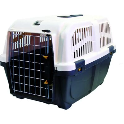 Cage de transport pour chien et chat Martin Sellier Skudo Iata 2 Gris - Publicité Cage de transport pour chien et chat Martin Sellier Skudo Iata 2 Gris - Publicité