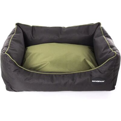Lit pour Chien Imperméable Domino - Noir et Khaki - Publicité Lit pour Chien Imperméable Domino - Noir et Khaki - Publicité