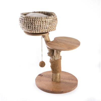Arbre à chat Martin Sellier Cafeier panier Beige - Publicité Arbre à chat Martin Sellier Cafeier panier Beige - Publicité