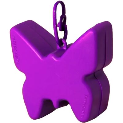 Distributeur de sacs à crottes papillon Martin Sellier Violet - Publicité Distributeur de sacs à crottes papillon Martin Sellier Violet - Publicité